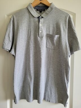 Michael Kors Men's Grey Polo Shirt XXL